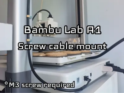 Screw cable mount