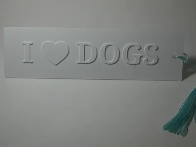 I love Dogs Bookmark.
