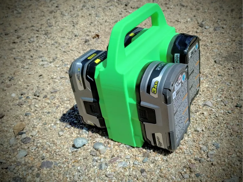 Rugged Ryobi Battery Caddy