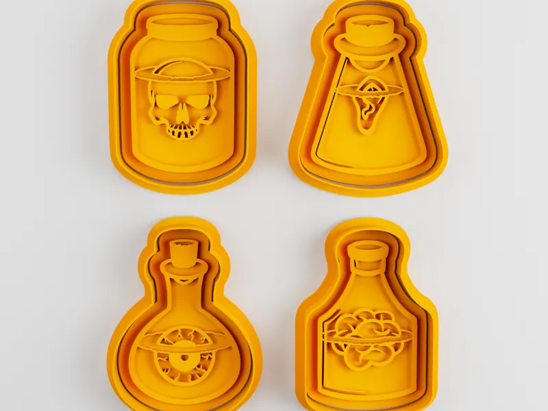 Halloween Potion Bottles Cookie Cutter