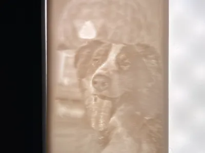 Doggy lithophane