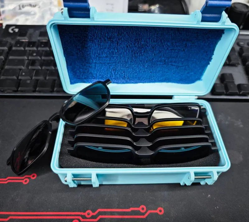 Brillenetui - hardcase clip-on sunglasses
