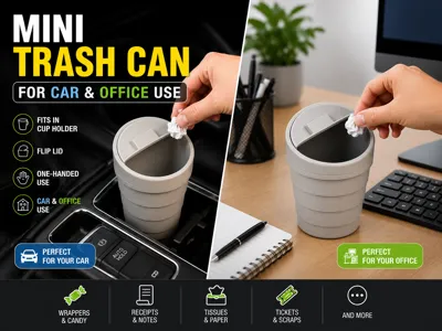 Mini Trash Can for Car or Office Use