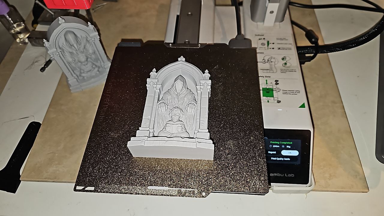 Miniatura 2 do modelo 3D The Reader and the Shadow – Dark Fantasy Nook