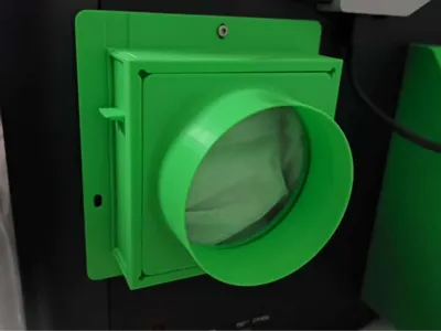 Exhaust and ventilation system, a highly efficient and convenient filtration device for printer exhaust