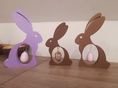 Easter bunny with Easter egg