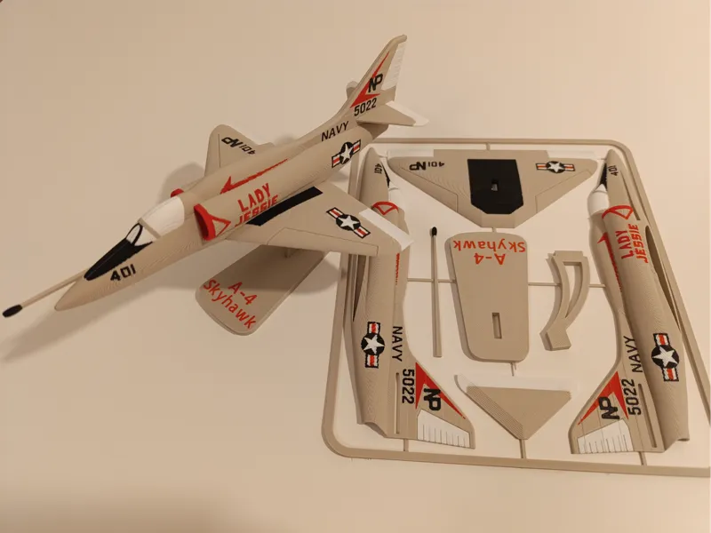 A-4 Skyhawk Plane Kit Card