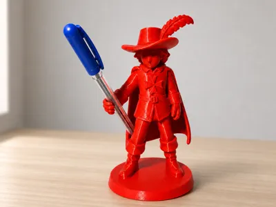 D’Artagnan Pen Holder – Desk Figurine