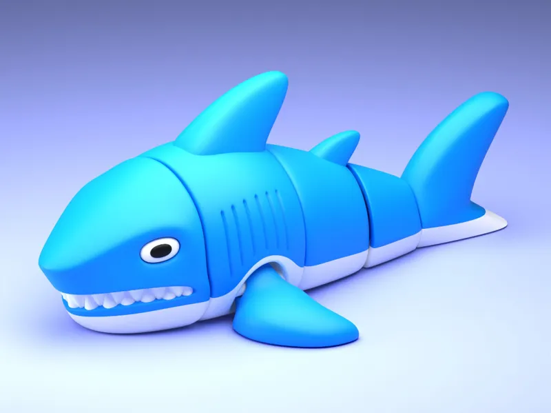 Flexi Print-in-Place Shark