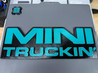 Minitruckin Magazine Logo Sign