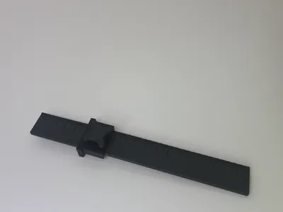 Marking gauge with lockable stop