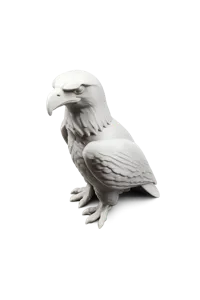 Statue d'aigle à tête blanche assis — photo 2