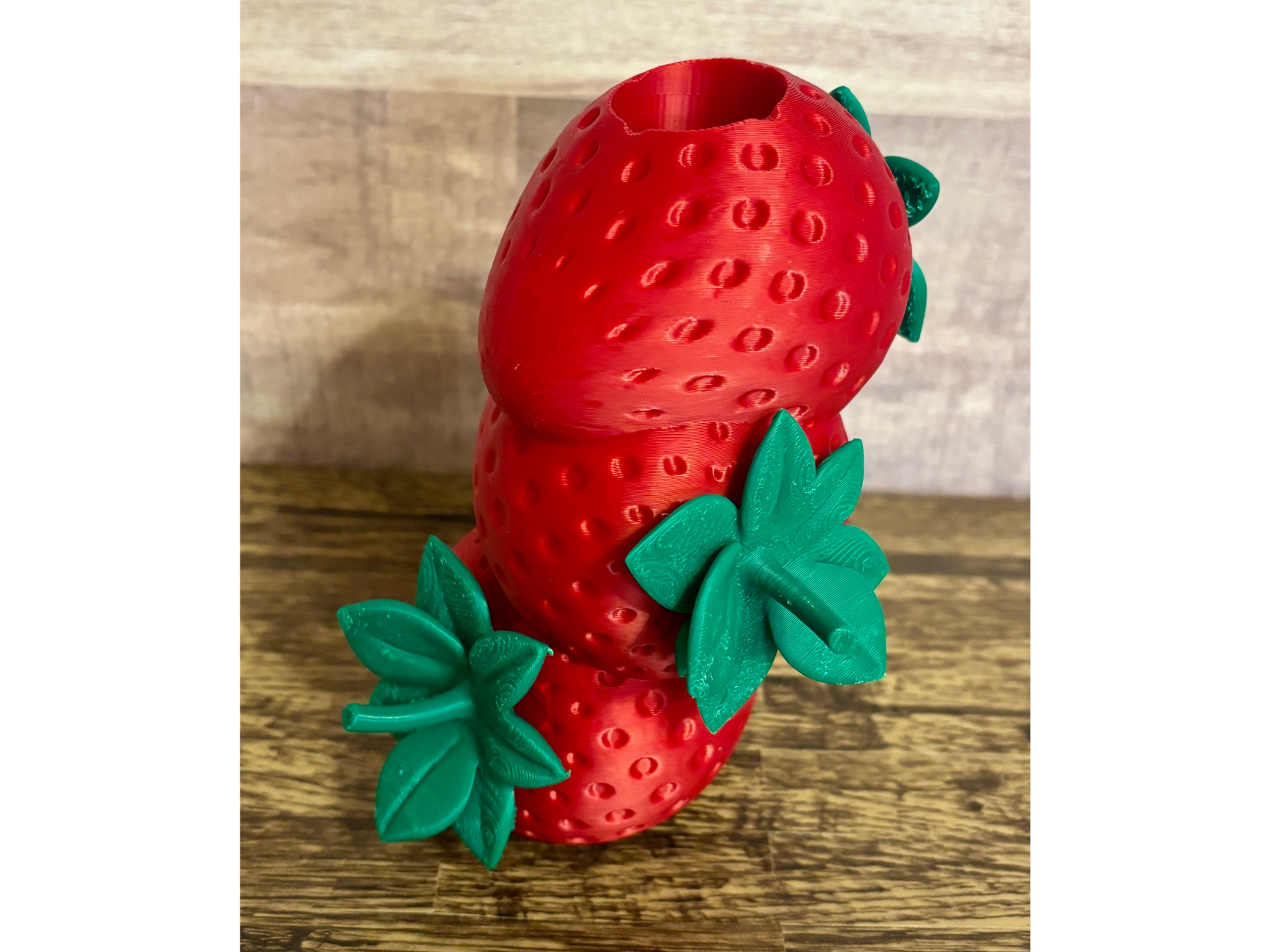 Stacked Strawberry Vase