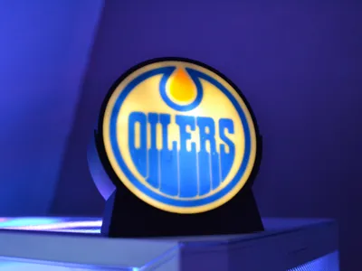 Puck Edmonton Oilers (lightable)