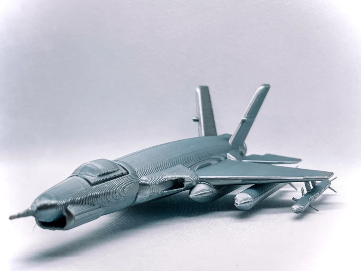 Maquette décorative d'avion de chasse