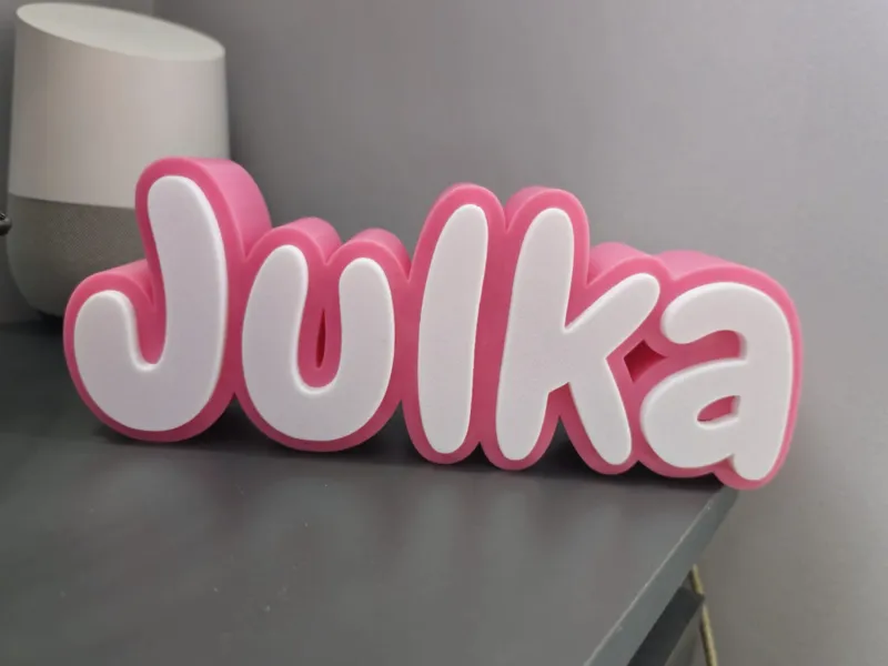 Julka - spersonalizowana lampka LED