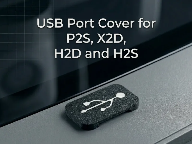 USB Dust Cover for P2S, X2D, H2D and H2S