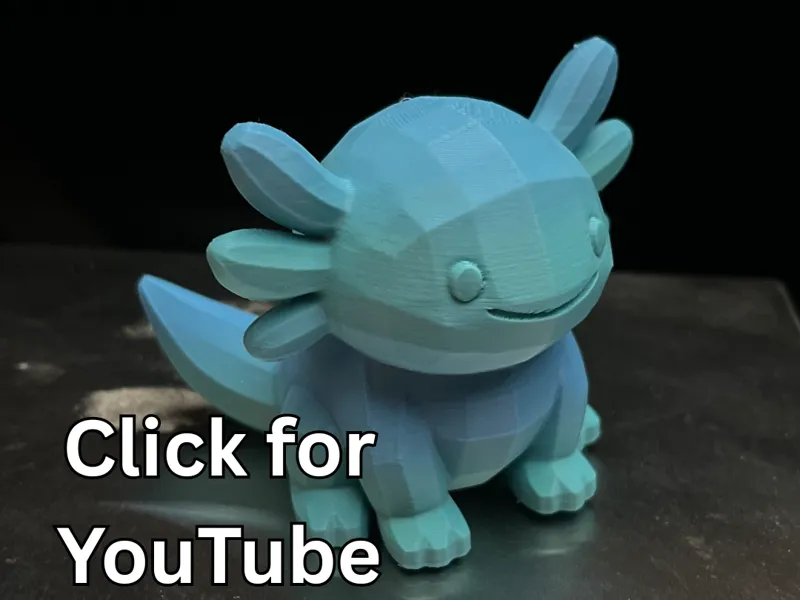 Cute Axolotl Creature [Video Timelapse]