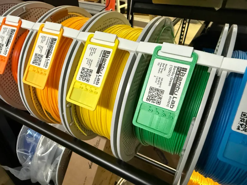 Filament Swatch Mount for Bambu Spool