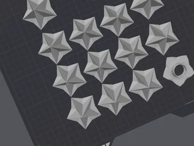 3D Christmas Star