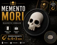 Memento Mori Emblem  6x3mm