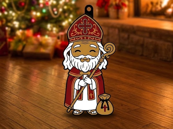 Santa keychain 3D model