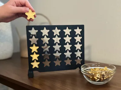 Gold Star Reward Chart