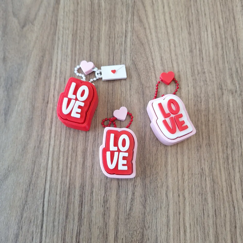 Love Clicker - Minimalist Heart Fidget Keychain - Free 3D Print Model ...