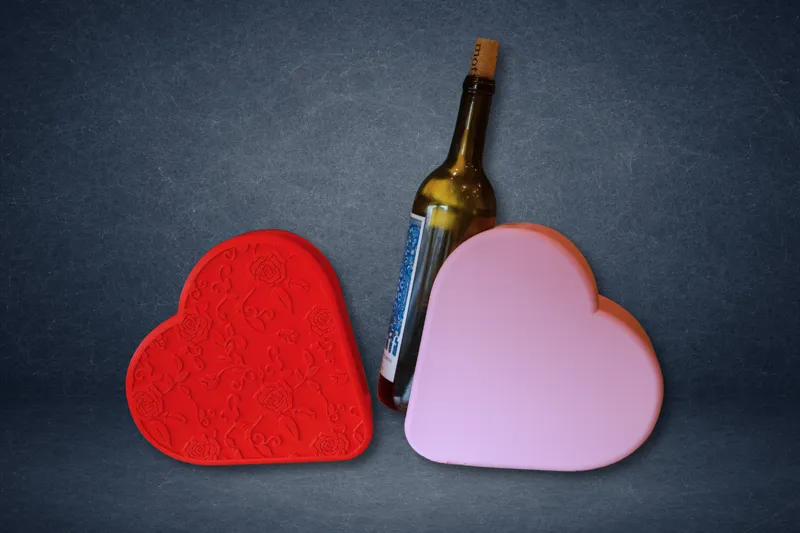 Heart Shaped Wine Holder!