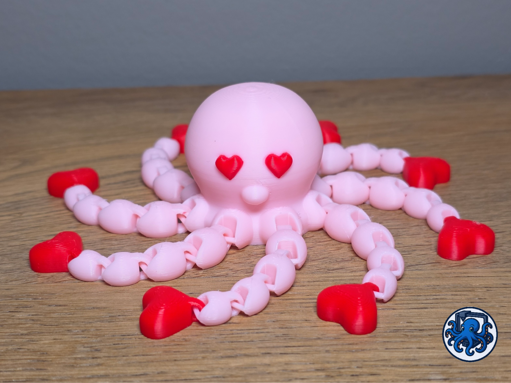 Flexi Love Octopus | Articulated Valentine's Gift