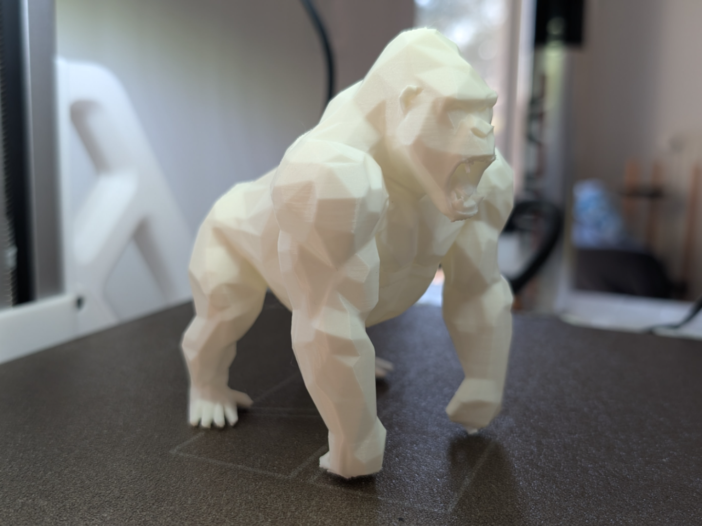Gorille Low Poly - Sculpture Geometrique