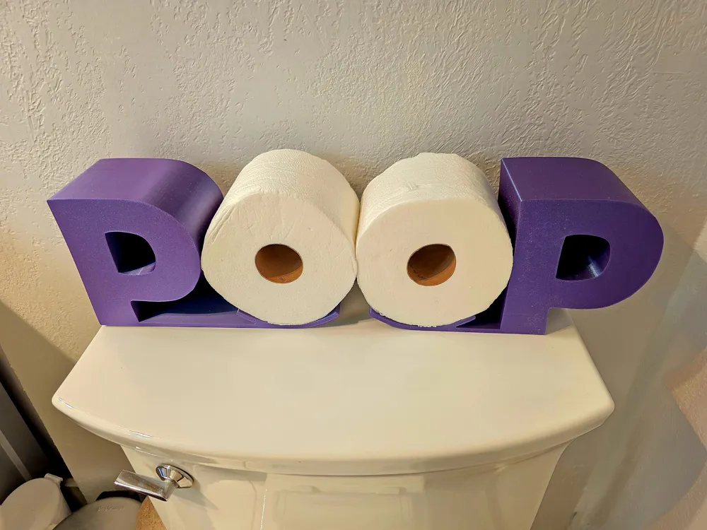 Everyone Poops! Toilet Paper Roll Holder - Free 3D Print Model - MakerWorld