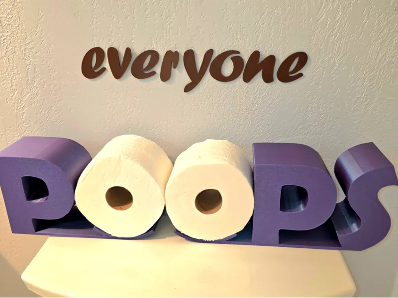 Everyone Poops! Toilet Paper Roll Holder