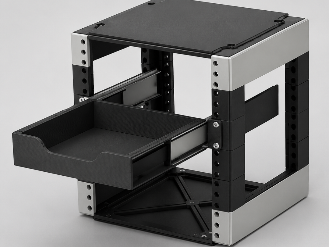 10" Rack 1U Full-Extension Drawer