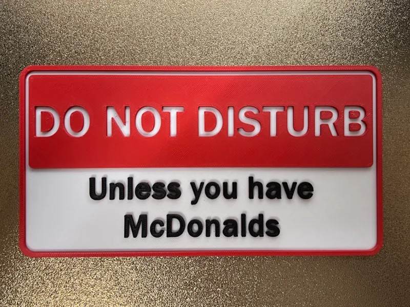 Do not disturb sign 