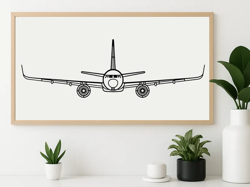 A320 NEO (Silhouette)