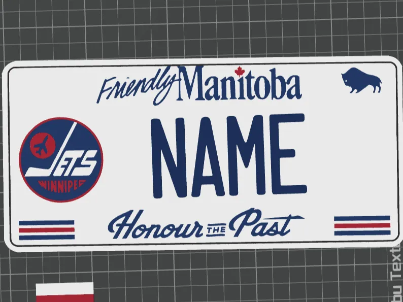Winnipeg Jets Novelty License Plate 