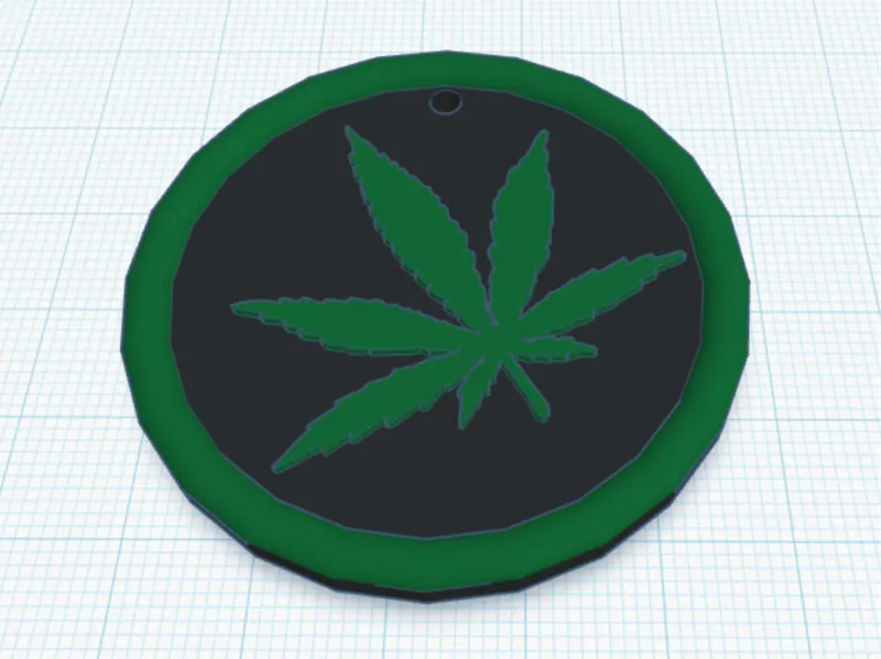 Weed Keychain 