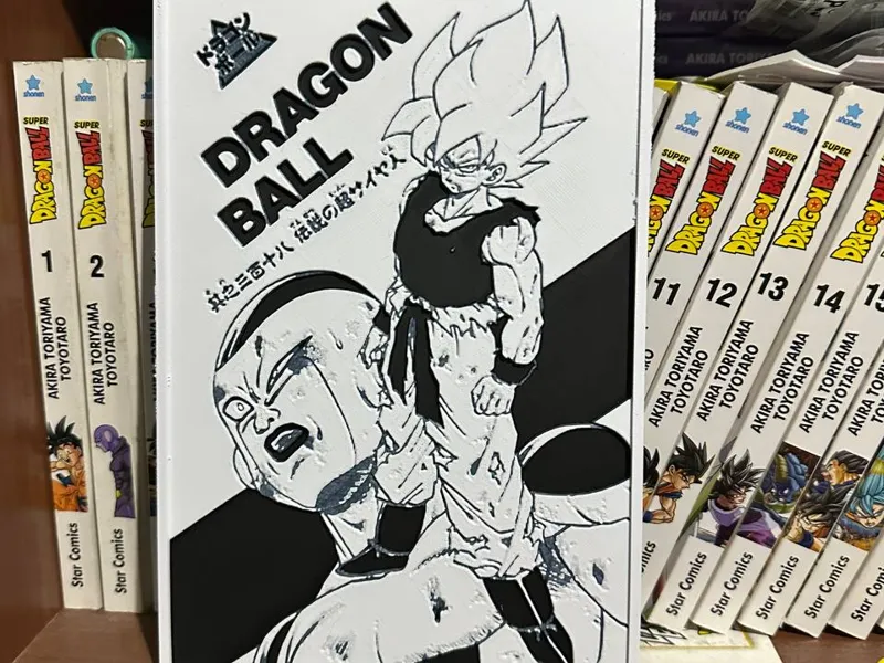 Dragon Ball Z Panel Goku vs Frieza (Hueforge)