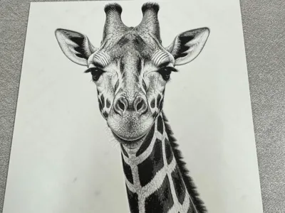 Realistic Giraffe Hueforge