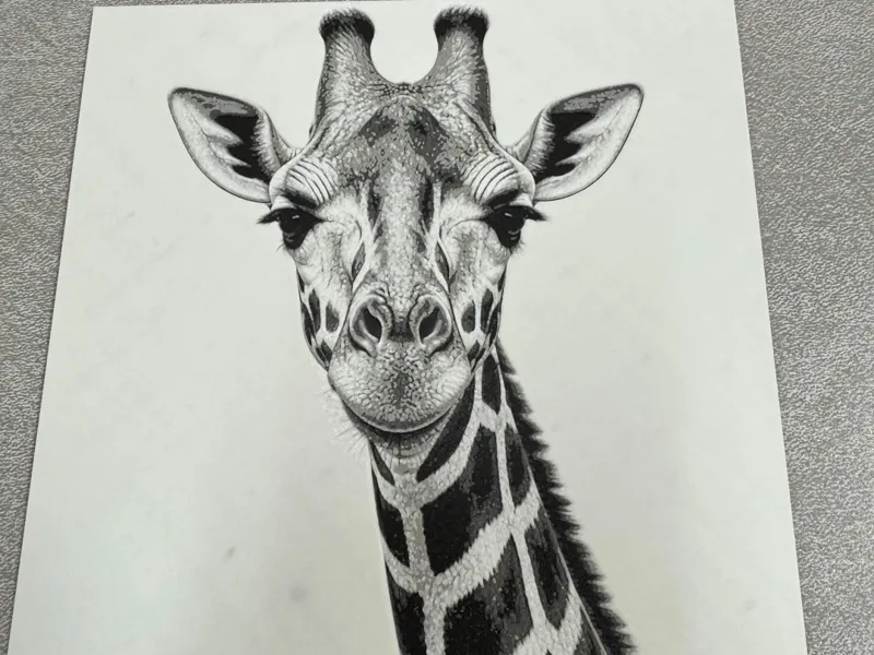 Realistic Giraffe Hueforge