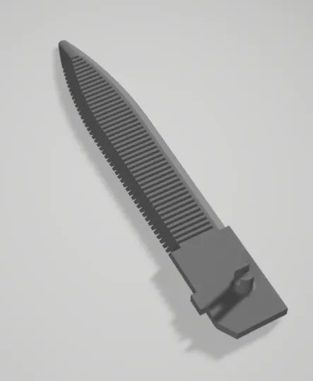 Peigne articulé façon couteau à cran d'arrêt