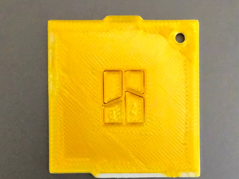 PEI Plate-Shaped Keychain for Bambu Lab