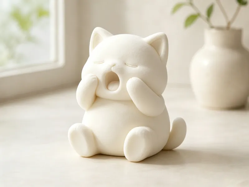 小猫打哈欠