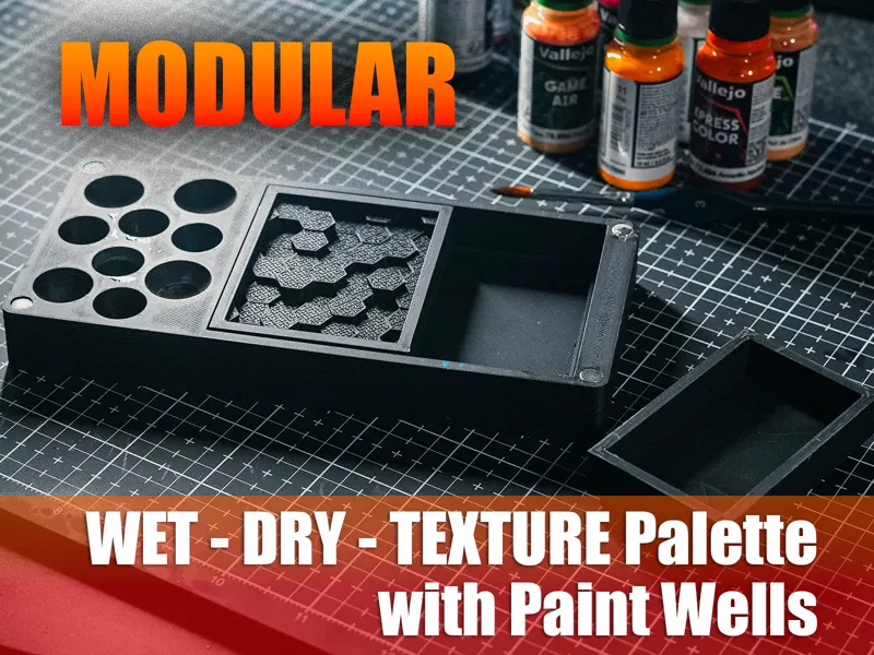 Wet, Dry & Texture Palette with Magnetic Lid