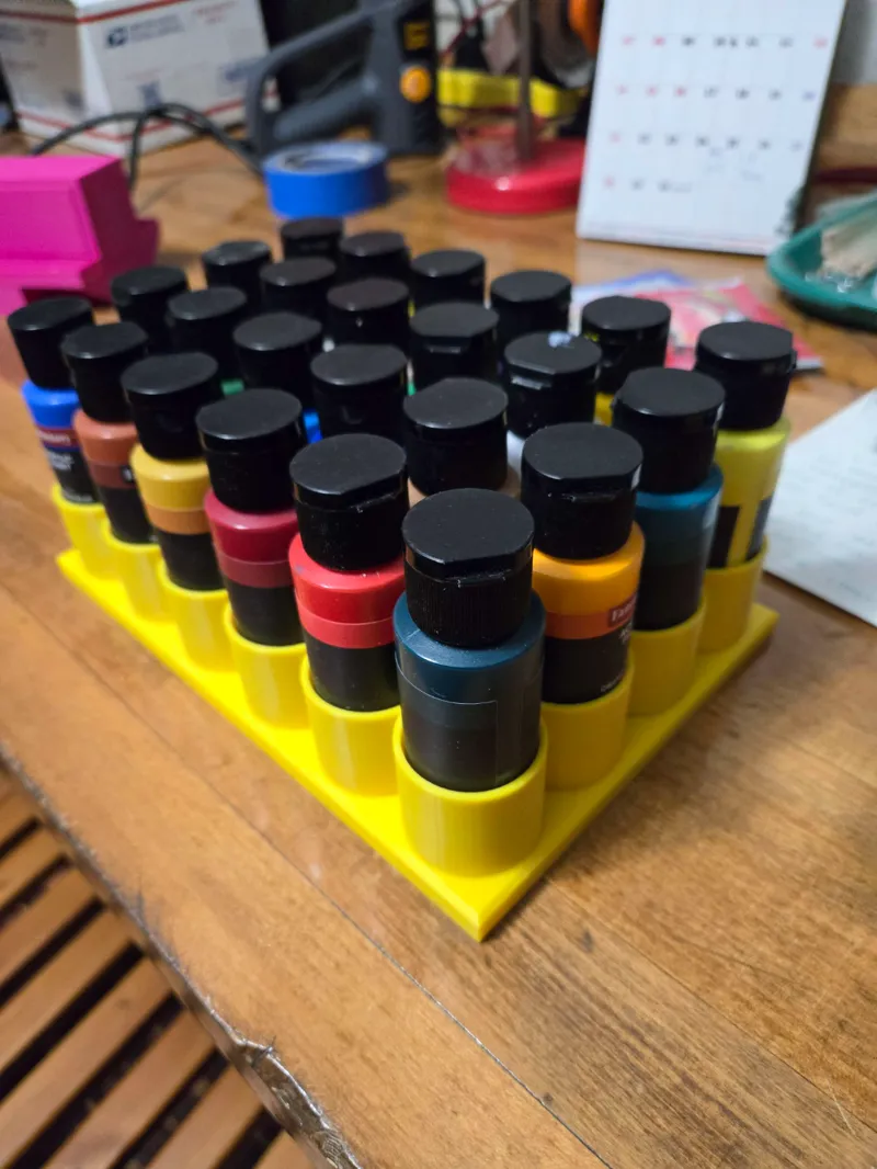 Paint bottle tray