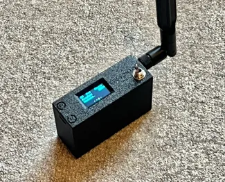 Heltec LoRa 32 V3 - Meshtastic - gps compartment, switch, battery, and antenna - simple case - V 0.1