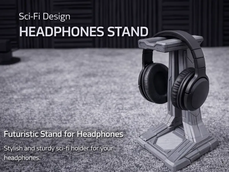 Futuristic Headphone Stand – Sci-Fi Desk Upgrade
