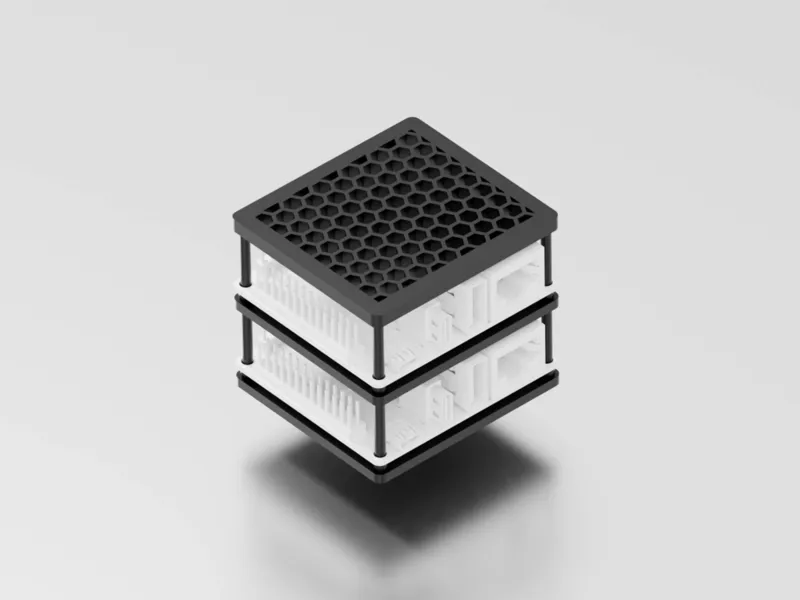 Stackable frame for Orange Pi 3 Zero