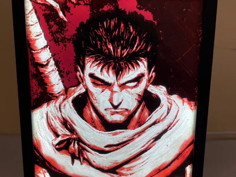 Neon Frame Berserk LightBox Gatsu